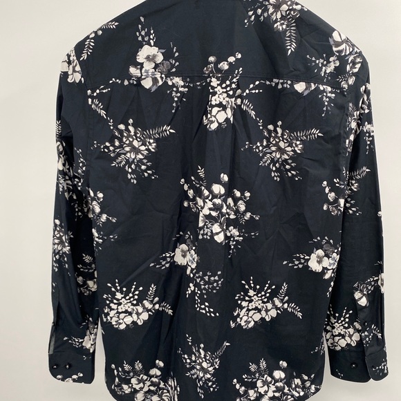 Tommy Bahama Island Modern Fit Mens L Black Green Floral Camp Button Down Shirt. - Picture 5 of 7